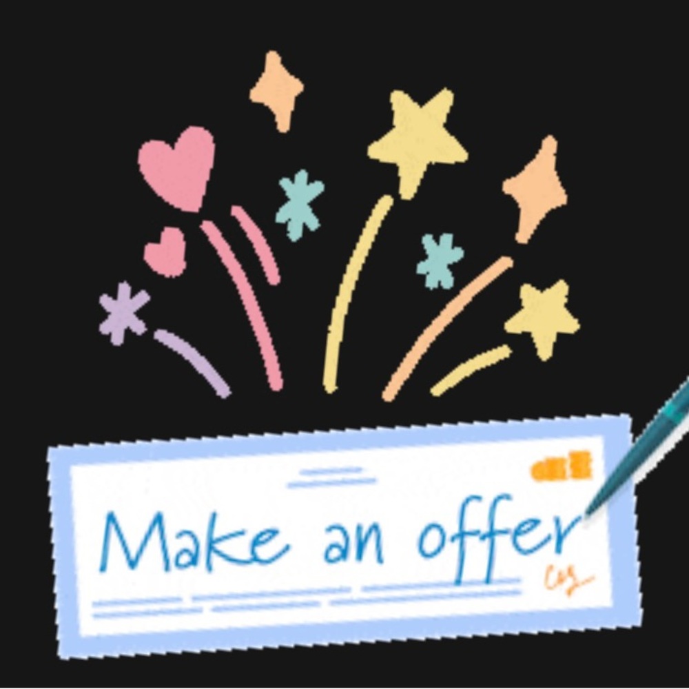 Don’t delay! Please come make an offer on any of my items! Makes my day!